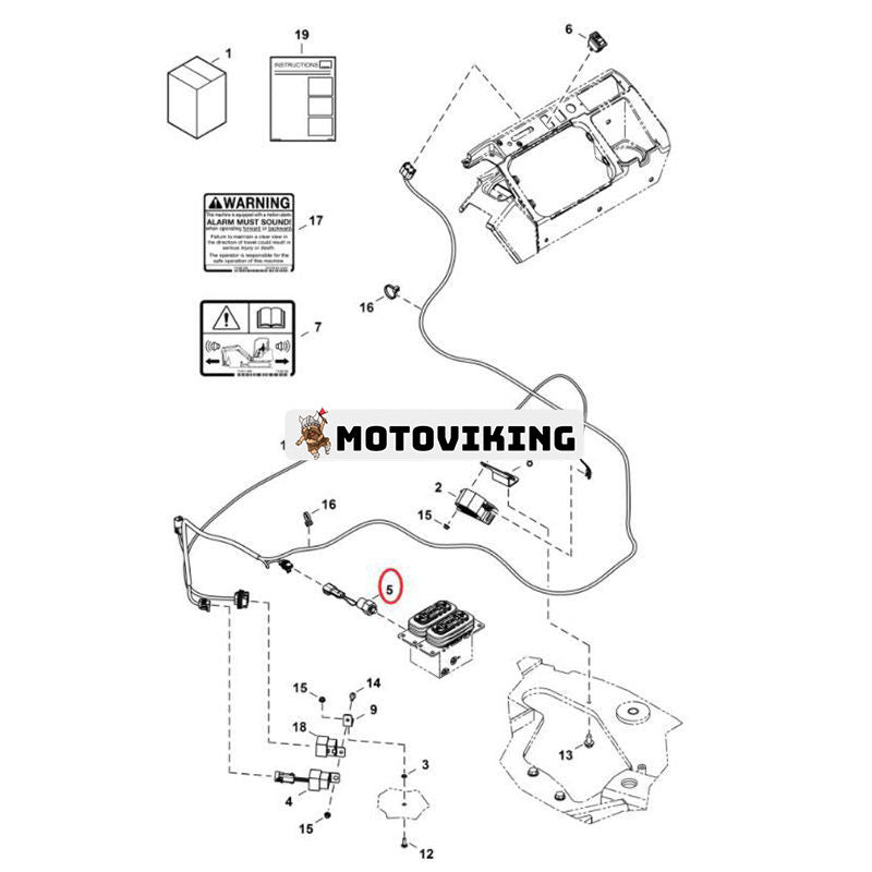 Tryckbrytare 7008933 för Bobcat grävmaskin E25 E26 E27 E32 E32i E34 E35 E35Z E37 E42 E45 E50 E55 E85