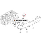 Grenrörspackning 1G318-12350 för Kubota Engine D722 Grävmaskin K008-3 KX016 U15 traktor B7410D BX1850D BX1860