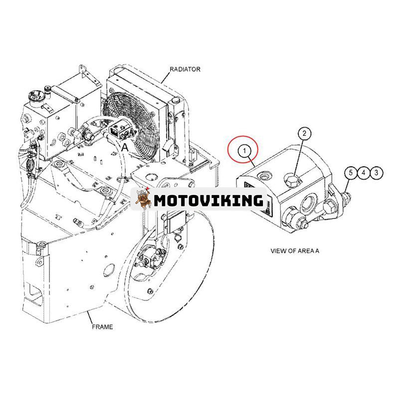 Hydraulisk fläktmotor 307-3036 för Caterpillar CAT minilastare 216B 226B 232B 236B 236D 242B 242B3 242D 252B