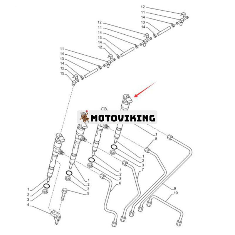 Bränsleinsprutare 8981635241 för Isuzu Engine 4LE2 Kobelco Grävmaskin 75SR ACERA