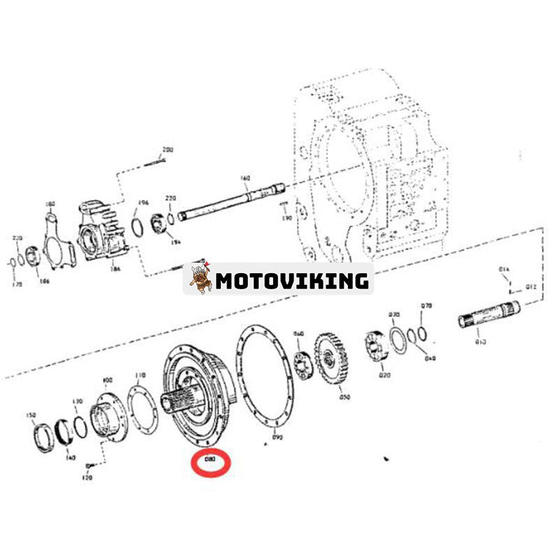 Oljematningsfläns 4644-302-041 för Hyundai hjullastare HL25C HL760 HL760-3