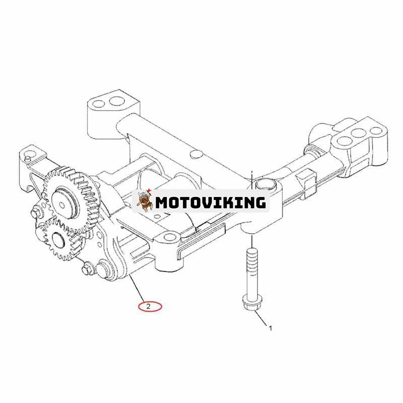 Oljepump 225-8329 för Caterpillar CAT Engine C4.4 Grävmaskin 312D2 315C 318D2 L M313C M315C M317D2 Grävmaskin 414E 428D 432E 450E