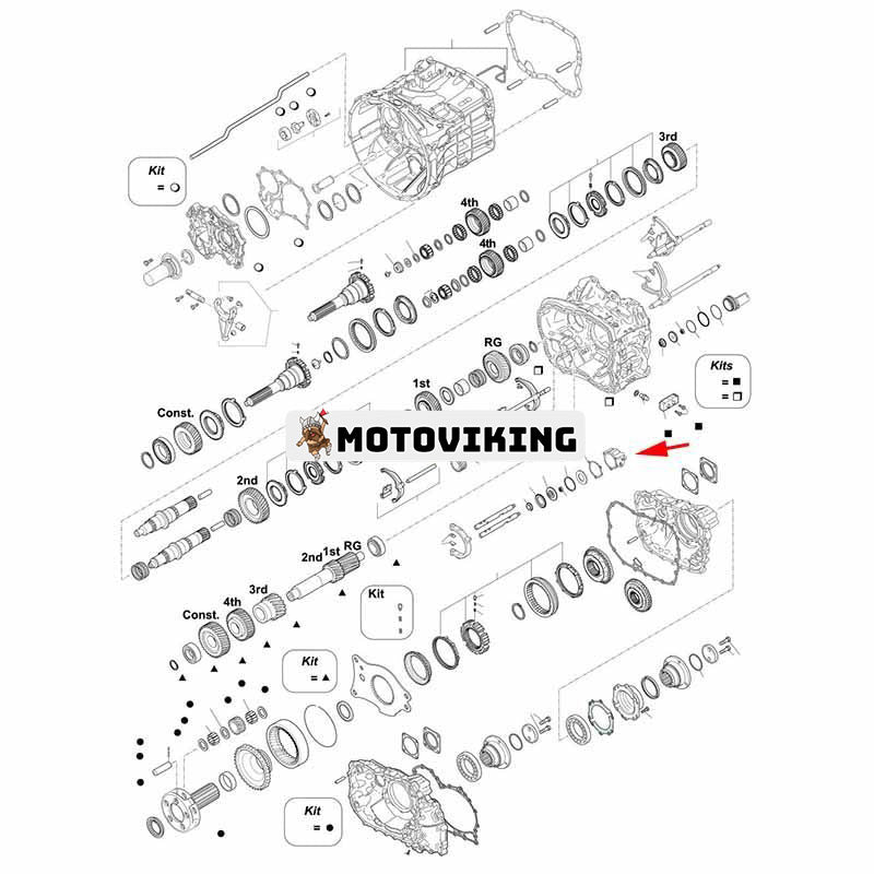 Växlingscylinder 1325334013 för ZF Transmission Växellåda ECOSPLIT 4 8S1630 12S233 12S213 16S1631 16S2520