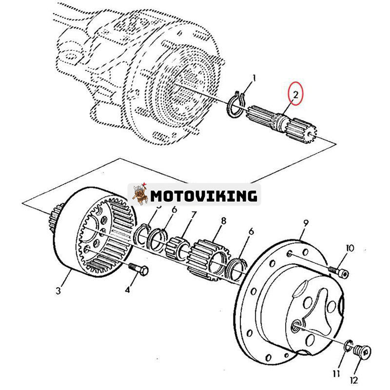 Sun Gear L100167 för John Deere Tractor 6100 6200 6300 6400 6500