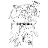 Pivotpin 7175270 för Bobcat minilastare S530 S570 S590 S595 S650 S740 S750 S770