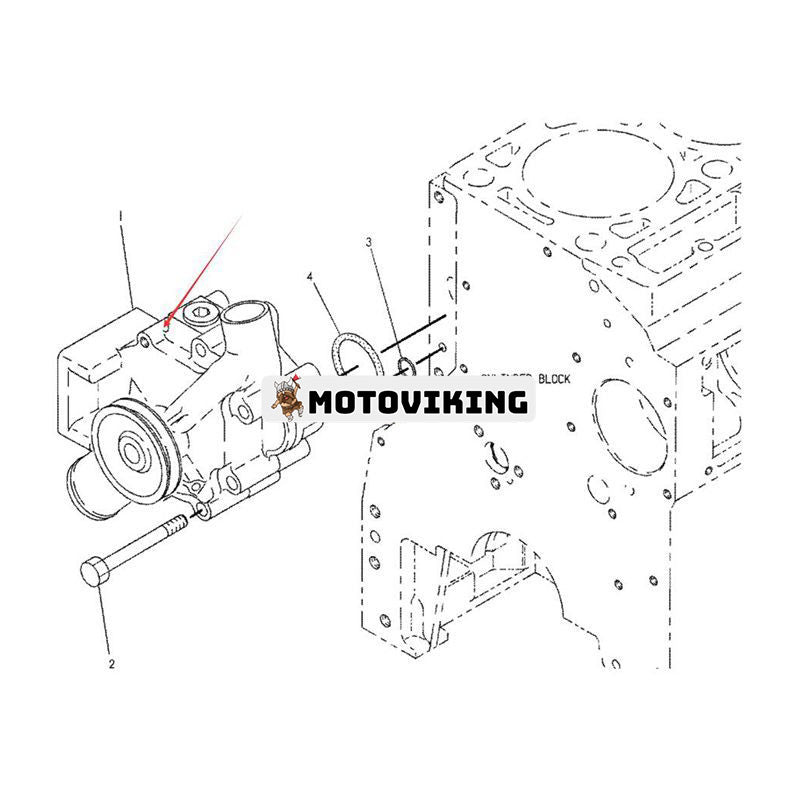 Vattenpump 7E-7398 för Caterpillar CAT Engine 3114 3116 3126B C7 Lastare 924F 928F 928G 938F 938G 950G 962G