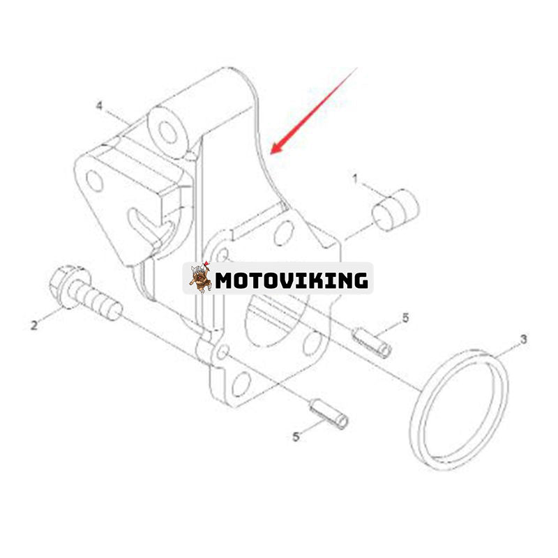 Vatteninloppsanslutning 3943990 för Hyundai Grävmaskin R140W-7 R140LC-7 Lastare HL730-7 HL740-7 HL760-7 HL730-9 HL760-9