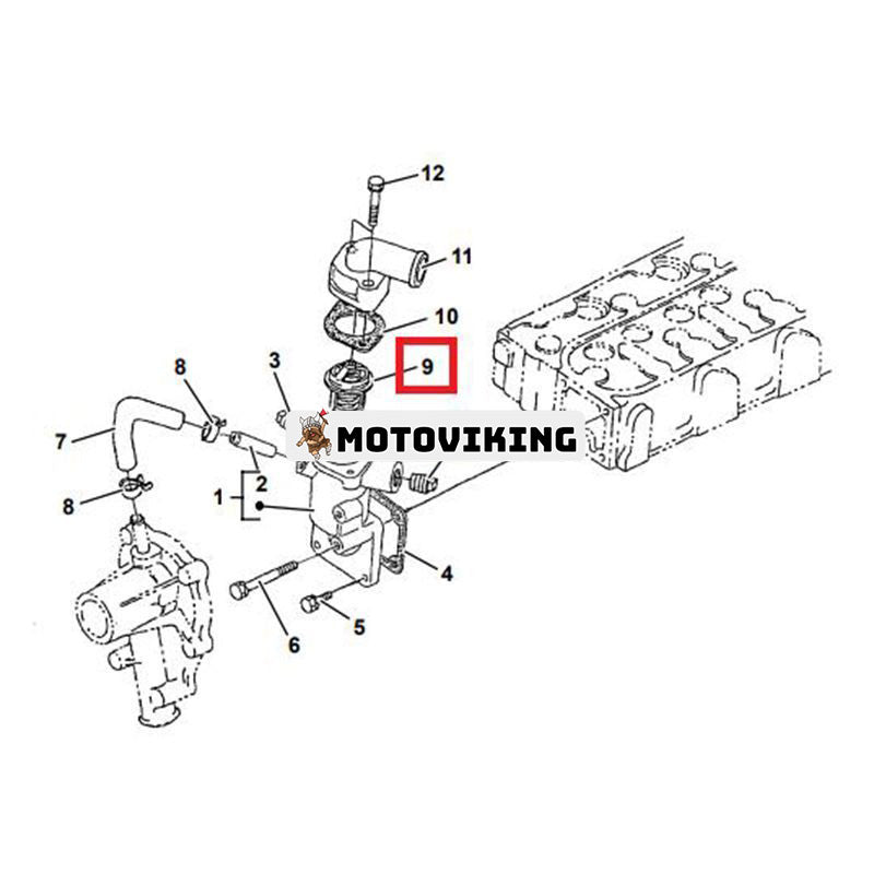 Termostat 71-02814 för Carrier Engine CT2.29 CT3.44 CT3.69 CT4.91 Supra 544 722 1150 Maxima 1000 1200 1300