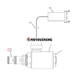 24V magnetventil 3E-8691 321-5658-00 för Caterpillar CAT 769D 771C 773B 773D 775B 775E 776C 777D 784B 785B 789C 793C