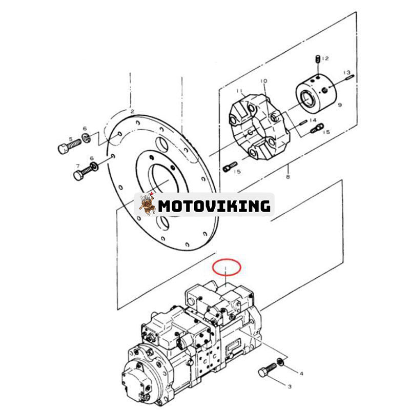 K3V63DT Hydraulpump 2401-6228 för Doosan Daewoo grävmaskin SOLAR 130-2 DH130-2