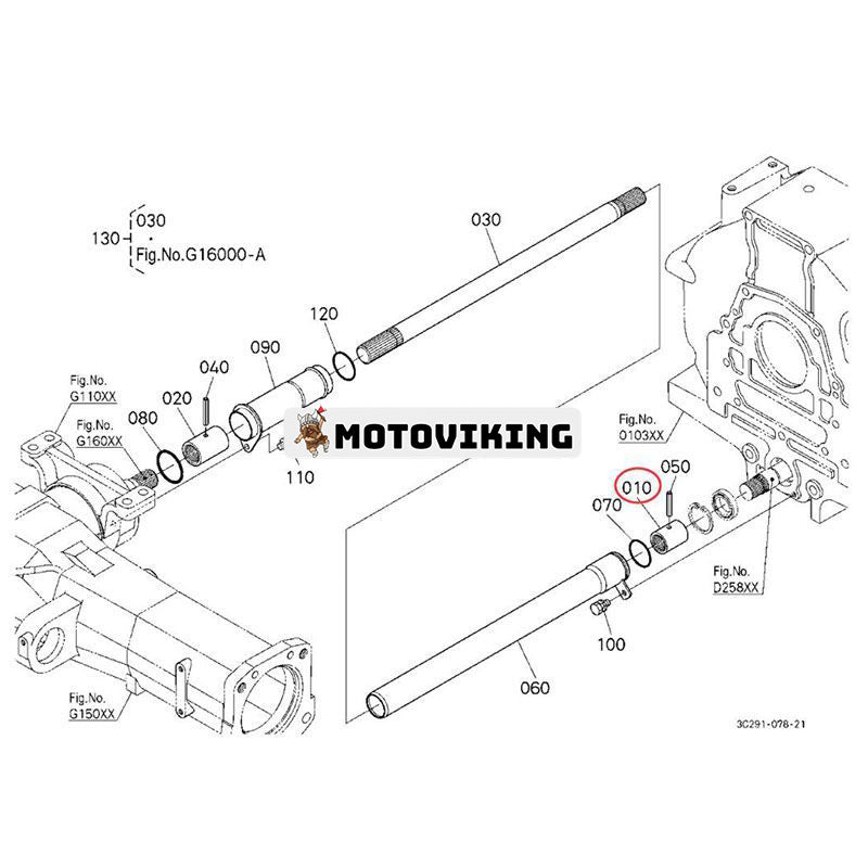 Koppling 3A181-41310 för Kubota Tractor M8540DT M8560HD M9000DTM M9540DT M9960HD