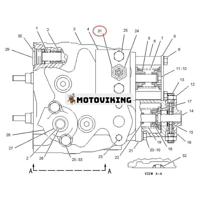 Säkerhetsventil 3G-8078 för Caterpillar CAT Engine 3306 Traktor 153 163 D5B D5E D6D D6E Lastare 951 955 977