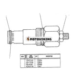 Avlastningsventil 4T-7598 för Caterpillar CAT traktor D5B D5E D6D D6E