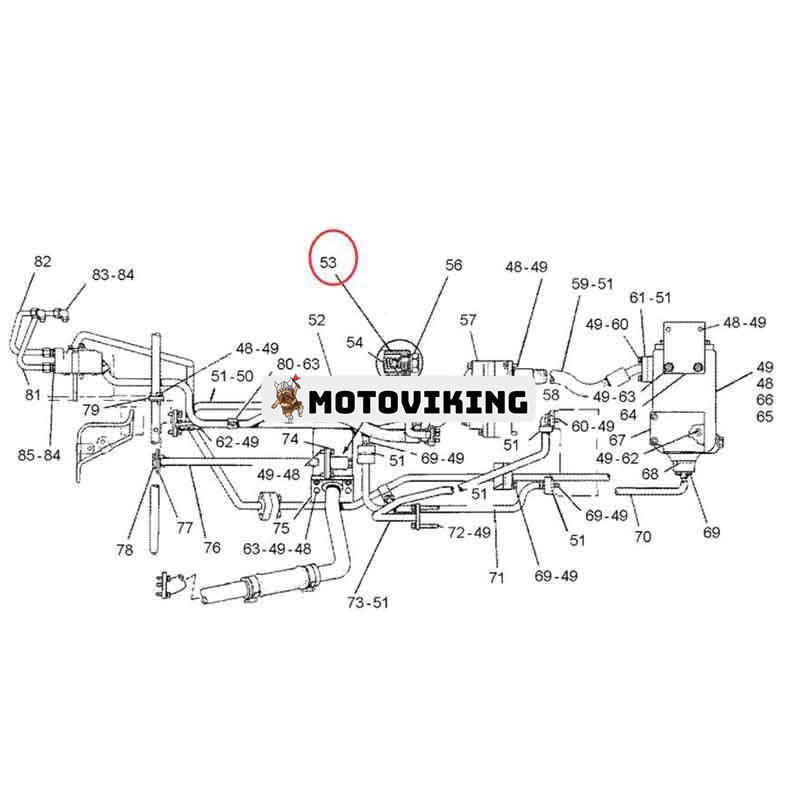 Husventil 5S-6882 för Caterpillar CAT traktor 140 141 143 D6C D6D D6E D6F D6G SR