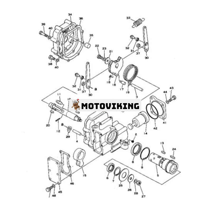 Servoventil 702-12-13001 för Komatsu schaktare D85A-18 D80A-18 D80E-18 D85P-18 D150A-1 D155A-1 D155A-2 D355A-5 D355A-3