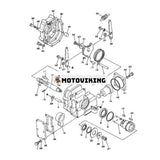 Servoventil 702-12-13001 för Komatsu schaktare D85A-18 D80A-18 D80E-18 D85P-18 D150A-1 D155A-1 D155A-2 D355A-5 D355A-3