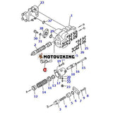 Avlastningsventil 701-30-51002 för Komatsu D85A-18 D80E-18 D70-LE D65S-6 D85P-18 D60S-6 D60P-6 D60A-6 D60A-11 D65P-8 D65A-11 D65A-6