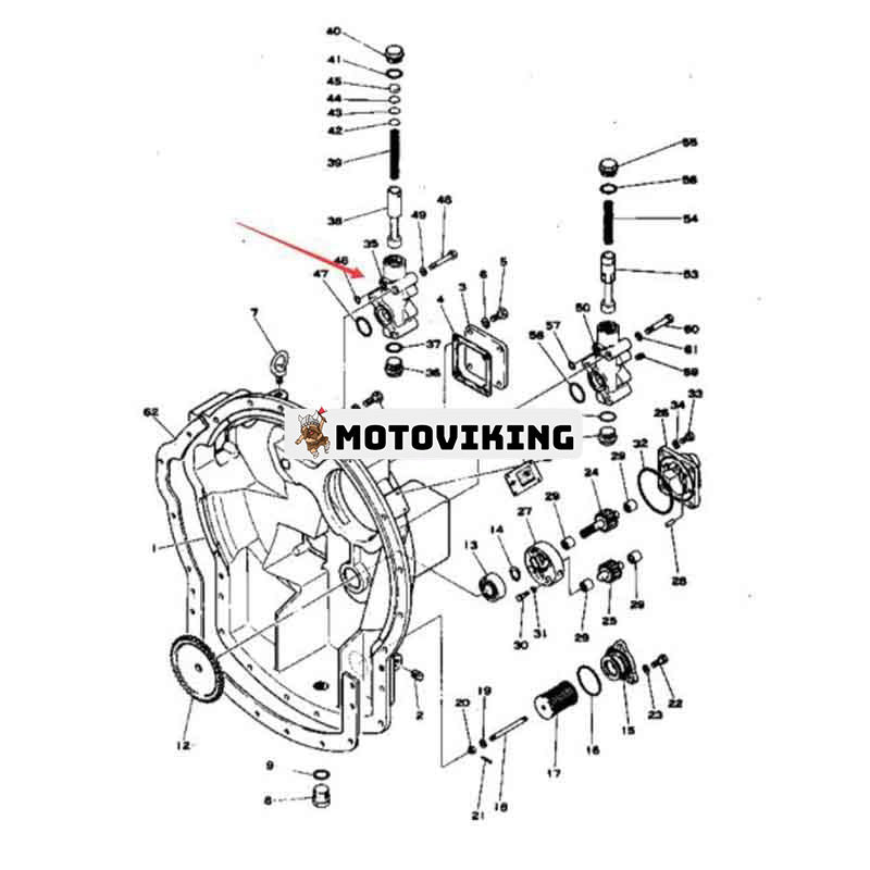 Avlastningsventil 195-13-16100 för Komatsu D85A-12 D85P-18 D155C-1 D95S-1 D95S-2 D155A-1 D155A-2 D355A-5 D155W-1 D455A-1