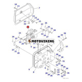 Styrventil 701-41-11006 för Komatsu schaktare D150A-1 D155A-2A D155A-1 D155A-1 D155A-2