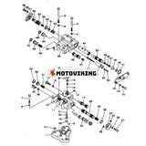 Styrventil 155-15-00370 för Komatsu schaktare D85A-12 D155C-1 D95S-1 D155C-1P-ZZ D155C-1P D155A-1 D355C-3
