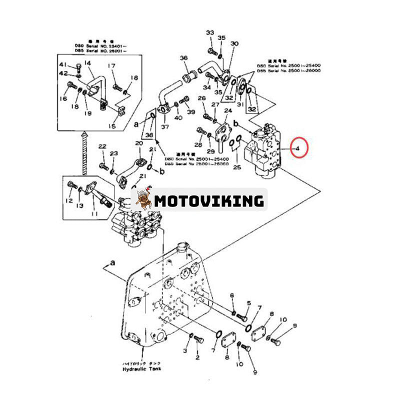 Ripperventil 701-32-27001 för Komatsu schaktare D85A-18 D80A-18 D80E-18 D80P-18 D85P-18 D85E-18