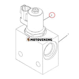 Magnetventil 244-8686 för Caterpillar CAT Hjullastare 938H Motorväghyvel 120M 12M 140M 14M 160M 16M