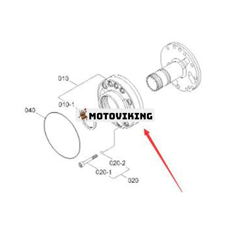 Oljepump ZGAQ-02856 för Hyundai hjullastare 180D-9 250DE HL757-7 HL760-7A HL760-F