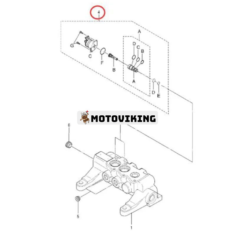 Magnetventil 9239590 för Hitachi EX1200-6 ZX110-3 ZX120-3 ZX160LC-3 ZX200-3 ZX270-3 ZX330-3 ZX450-3 ZX850-3