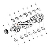 Vevaxel 5291777 för Cummins Engine ISB ISB6.7