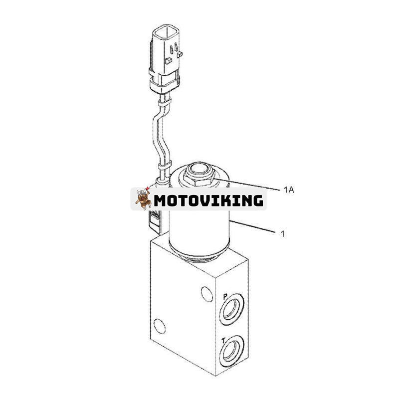 24V magnetventil 368-8651 för Caterpillar CAT 311D LRR 312D 314E LCR 320D 324D 336D 345C 345D 349D M313D M316D M322D