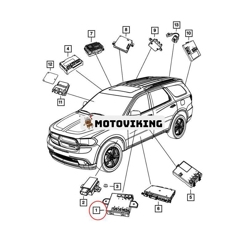 Överföringsväska kontrollmodul 68395643AA för 2011-2013 Dodge Durango Jeep Grand Cherokee