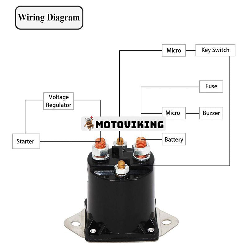 36 volt golfvagnsmagnetrelä 1976-1998 för Mercury Mariner 6-200HP utombordsmotor