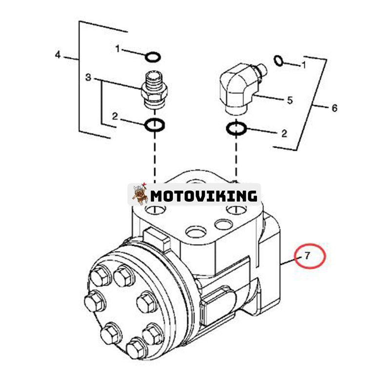 Hydraulisk styrventil RE267297 för John Deere 5076E 5082E 5090E 5093E 5100E 5101E 5415 5425 6100D 6105D 6115D 6403