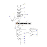 Vevstång 6162-33-3101 för Komatsu Engine SA6D170 Hjullastare WA600-1L WA700-1L WA700-3L