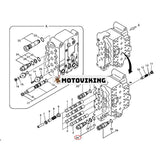 Avlastningsventil SA7270-30160 för Volvo grävmaskin EC140 EC160B EC180C EC200E EC210 EC220E EC240 EC250D EC330B EC360C EC700B