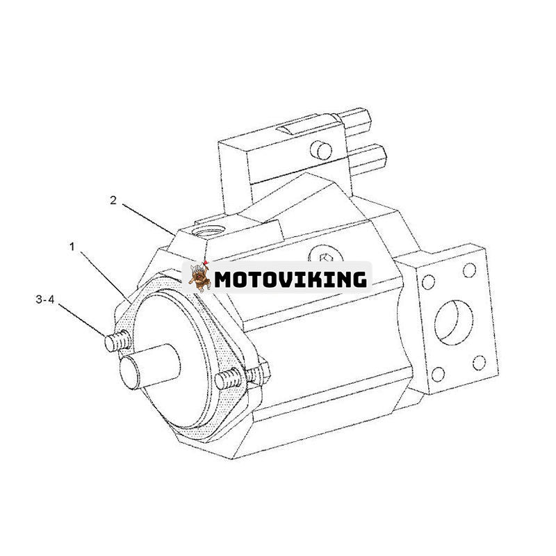 Kolvpump 162-0770 för Caterpillar CAT Engine 3306 Hjullastare 966G 972G