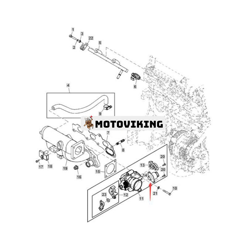 OEM tomgångsluftkontroll MIA12803 för Yanmar Engine 3TNV70 John Deere 4X4 XUV590i XUV825E XUV825M S4 XUV835E