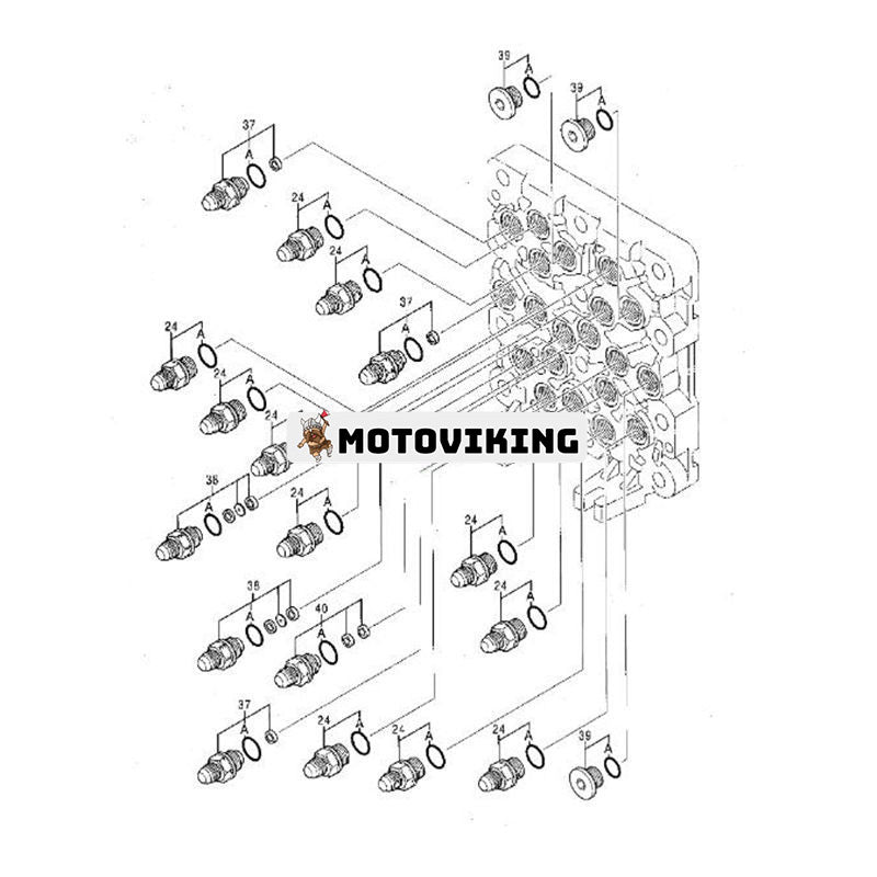 Skyttelventil 4718274 4452626 4645278 för Isuzu Engine 6HK Hitachi Grävmaskin ZX160LC-3 ZX200-3 ZX200-5G ZX210K-3 ZX225US-3 ZX240-5G