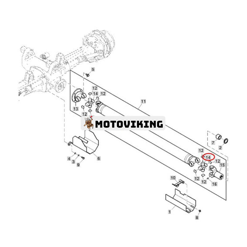 Universalledkors RE238356 för John Deere traktor 6100D 6105E 6110D 6120E 6125D 6130E 6140D 6403 6603 6803