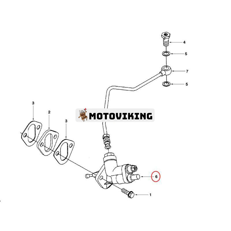 Bränslepump SA3936318 SA3933254 för Volvo Grävmaskin EC150