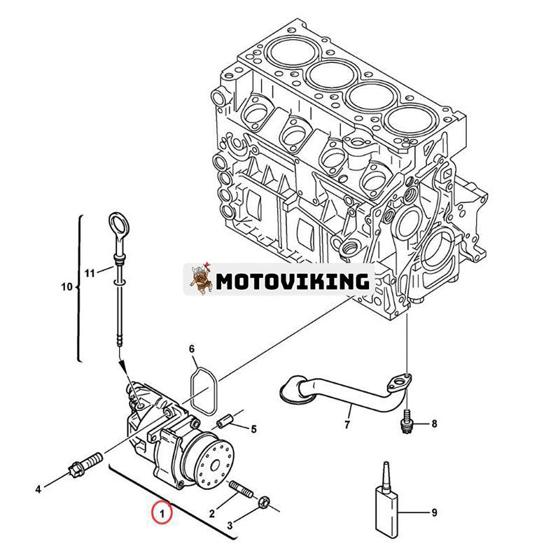 Oljepump VOE15053902 för Volvo Hjullastare L20B L20F L25B L25F L28F L30B L35B