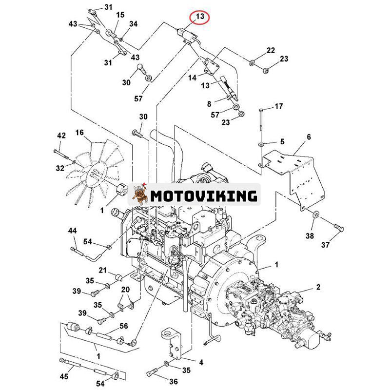 12V magnetventil RM59009134 för Volvo SD70 SD77 SD77DA DD70 DD70HF DD146HF