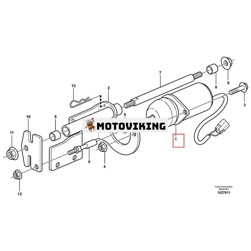 12V magnetventil VOE11802561 VOE11801791 för Volvo grävmaskin EC55C EC60C ECR48C ECR58 ECR88 ECR28 ECR38 ECR4