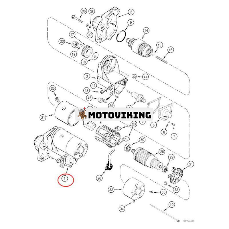 12V 13T Startmotor 104452A2R 86982709 för New Holland traktorlastare LV80 U80