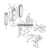 Kylare 203-03-71774 för Komatsu grävmaskin PC130-7 PC130-7K PC130F-7