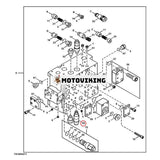 Avlastningsventil 0719116 för John Deere grävmaskin 330LC 370 370C Logger 3554