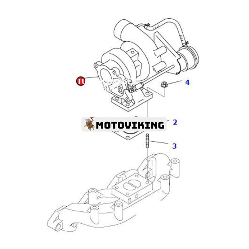 Turbo TD04L Turboladdare 6205-81-8270 för Cummins 4BT3.3 Komatsu S4D95L motor PC88MR-6 PW98MR-6 grävmaskin
