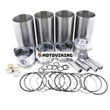 Cylinder Liner Kit Engine Four Matching för Yanmar 4TNV88 John Deere 110 50D 1505 1515 1905 2720 4405 4005 JD1220