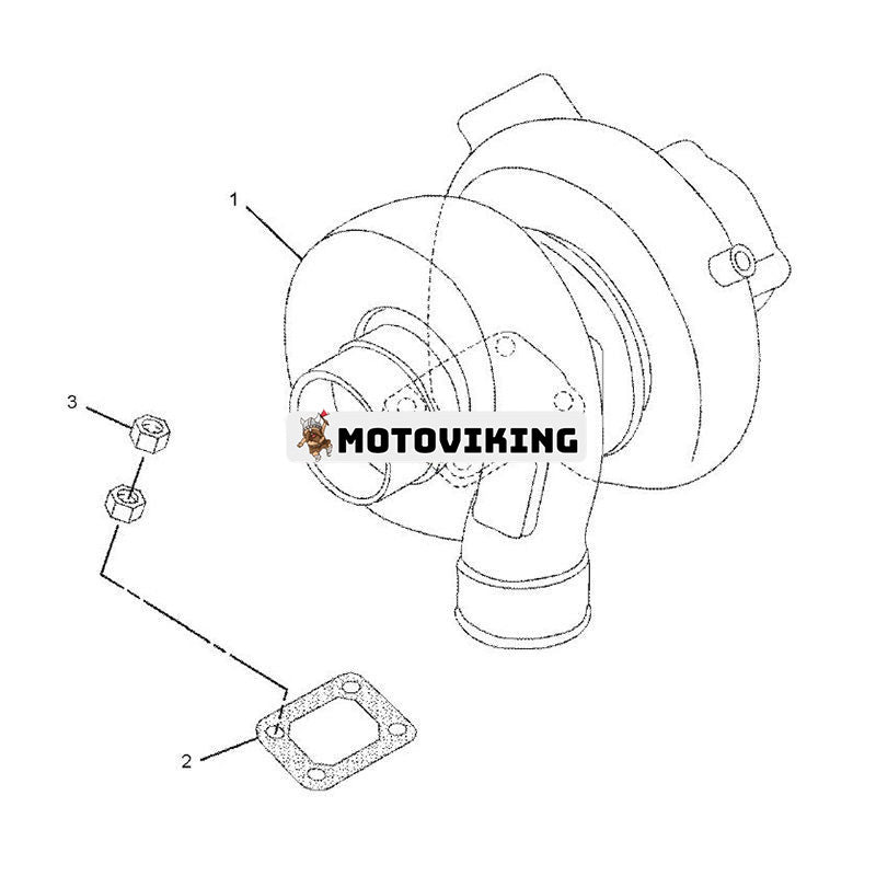Turbo TD06H Turboladdare 287-0049 för Caterpillar CAT Engine C6.4 Grävmaskin 320D 323D