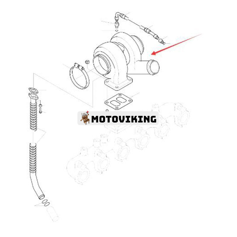 Turbo HX40W Turboladdare 6742-01-5049 för Komatsu 6D114E SA6D114E-1 motor WA380-3 WA320-3 PC340LC-6K PC380LC-6K PC340-6K